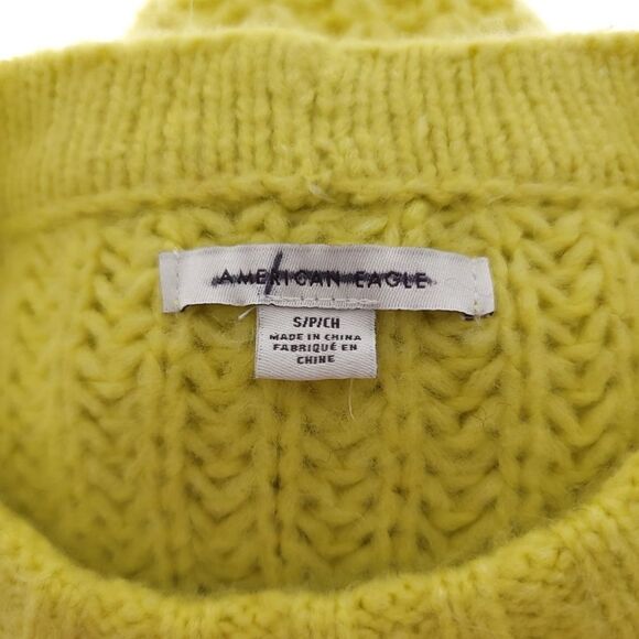 American Eagle Women's Size Small Long Sleeve Crew Neck Knitted Sweater - Picture 8 of 9